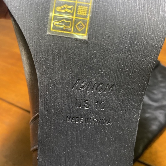 ISNOM Women's Black  Knee High Boots Size 10  NIB - Picture 6 of 16